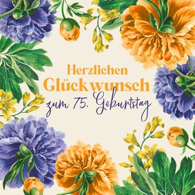 Glückwunschkarte Geburtstagsblumen 