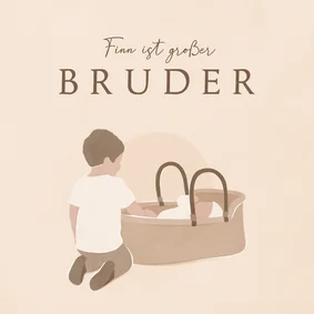 Glückwunschkarte 'Großer Bruder'