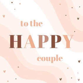 Glückwunschkarte Hochzeit 'Happy Couple'