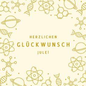 Glückwunschkarte Prüfung Naturwissenschaften