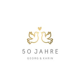 Glückwunschkarte zum Hochzeitstag Tauben