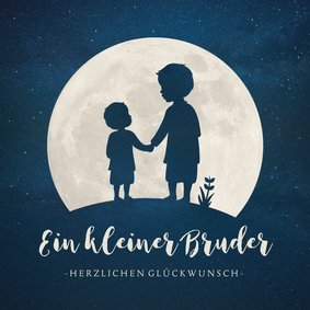 Glückwunschkarte zur Geburt kleiner Bruder