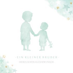 Glückwunschkarte zur Geburt Sohn / kleiner Bruder