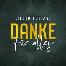 Grußkarte 'Danke für alles'