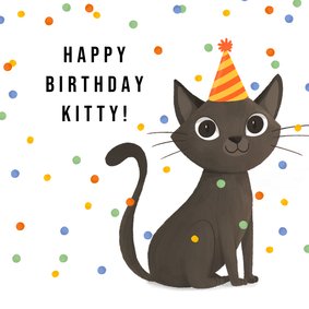 Grußkarte Geburtstag 'Birthday Kitty'