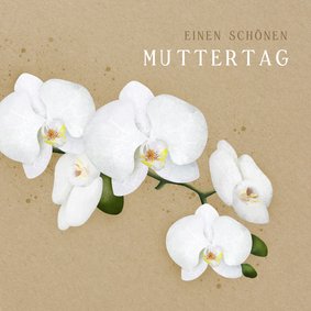 Grußkarte Muttertag Orchideen