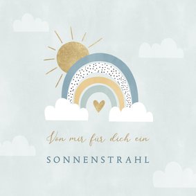 Grußkarte Trost Sonnenstrahl