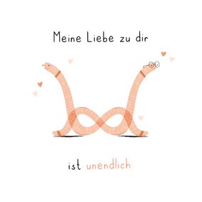 Grußkarte Valentinskarte 'Unendliche Liebe'