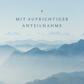 Karte Anteilnahme Berglandschaft 