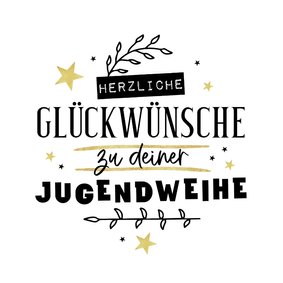 Karte Glückwünsche zur Jugendweihe