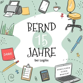 Karte Glückwunsch Firmenjubiläum