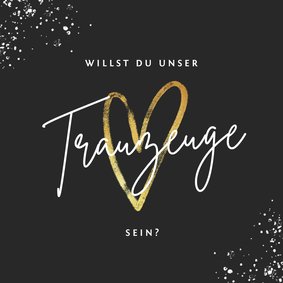 Karte Trauzeuge mit Herz