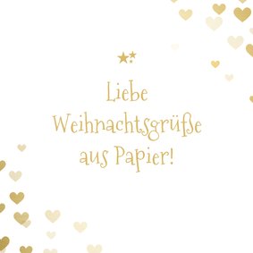 Karte 'Weihnachtsgrüße aus Papier'