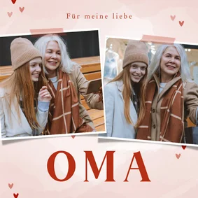 Muttertag Fotokarte für Oma