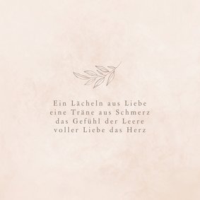 Muttertagskarte Gedicht Kind verloren