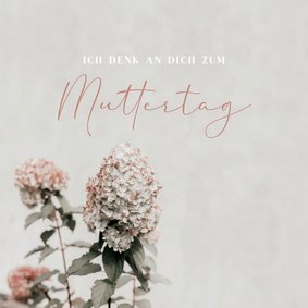 Muttertagskarte Hortensie Herzensmama