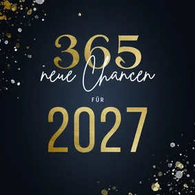 Neujahrskarte 365 neue Chancen