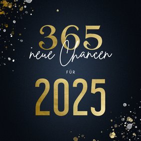 Neujahrskarte 366 neue Chancen