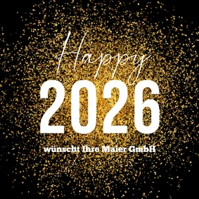 Neujahrskarte Firma 'Happy 2027'