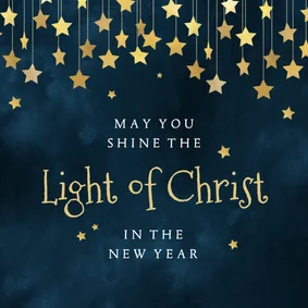 Neujahrskarte 'The Light of Christ'