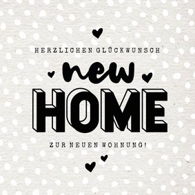 New Home Glückwunschkarte