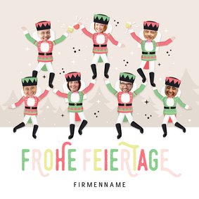 Originelle Firmen-Weihnachtskarte Nussknacker