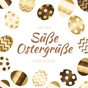 Osterkarte Süße Ostergrüße