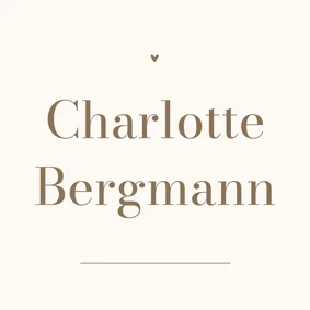 Tischkarte Namenskärtchen schlicht Hochzeitstag Beige