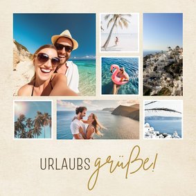 Urlaubskarte 'Urlaubsgrüße' Fotocollage