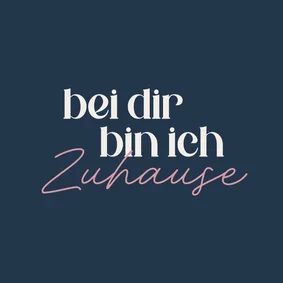 Valentinskarte 'Bei dir bin ich Zuhause'