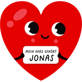 Valentinskarte Herz 'Mein Herz gehört' Name