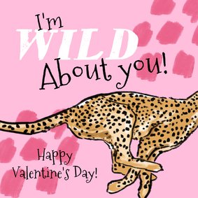 Valentinskarte 'I'm Wild About You'