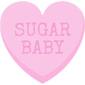 Valentinskarte Zuckerherz 'Sugar Baby'