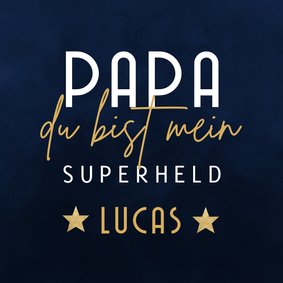 Vatertagskarte 'Du bist mein Superheld'