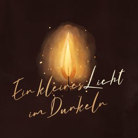 Weihnachtsgrußkarte 'Kleines Licht'