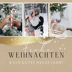 Weihnachtskarte Fotoreihe Kraftpapierlook