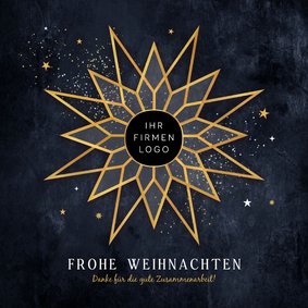 Weihnachtskarte geschäftlich Weihnachtsstern