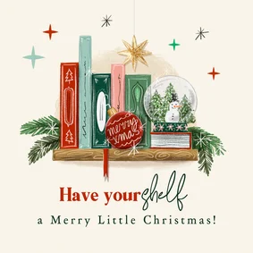 Weihnachtskarte 'Have yourshelf a Merry Little Christmas'