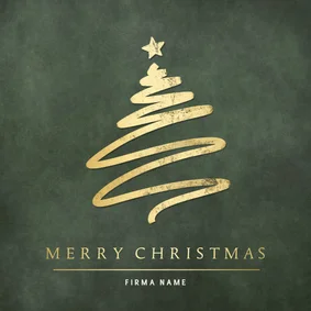 Weihnachtskarte international Weinachtsbaum