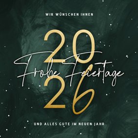 Weihnachtskarte Kunden elegant & trendy