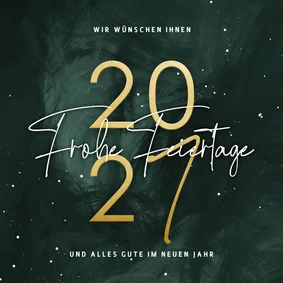 Weihnachtskarte Kunden elegant & trendy