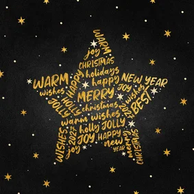 Weihnachtskarte Sterne international