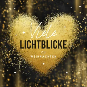 Weihnachtskarte 'Viele Lichtblicke'