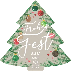 Weihnachtskarte Weihnachtsbaum 'Frohes Fest'