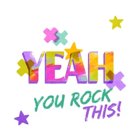 Zuversichtskarte 'Yeah'
