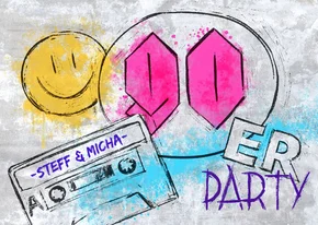 90er Grunge Party Einladung