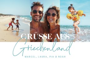Ansichtskarte Fotocollage Grüsse aus Griechenland