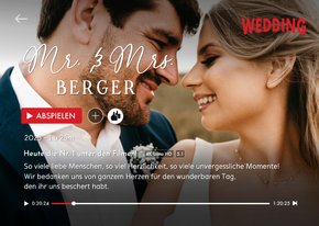 Dankeskarte Hochzeit Streamingdienst