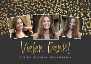 Dankeskarte Jugendweihe Fotocollage