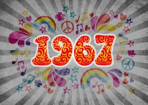 Einladung Geburtstag 1967 Sixties